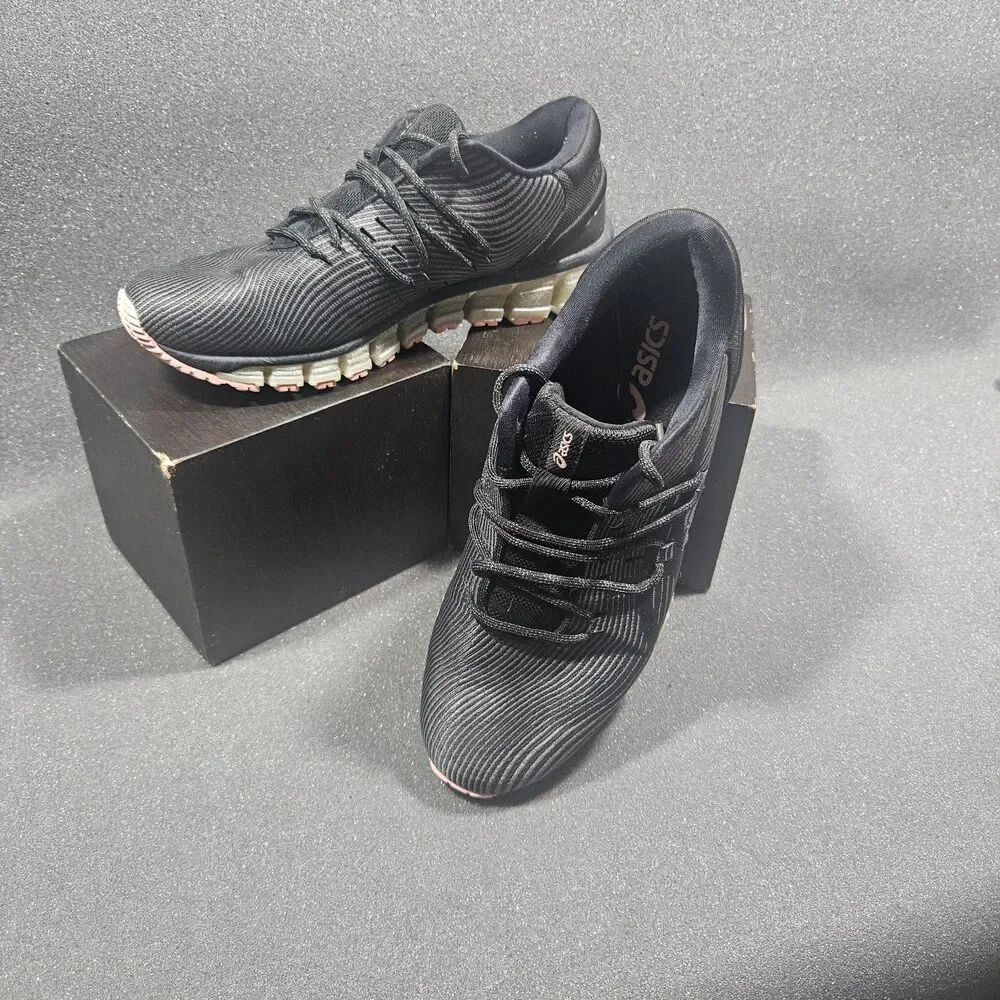 ASICS Gel-Quantum 360 4 women's running shoes size 8 black carbon